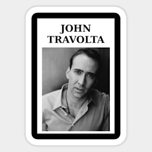 Nicolas Travolta ... John Cage ... WTF T-shirt classique Sticker